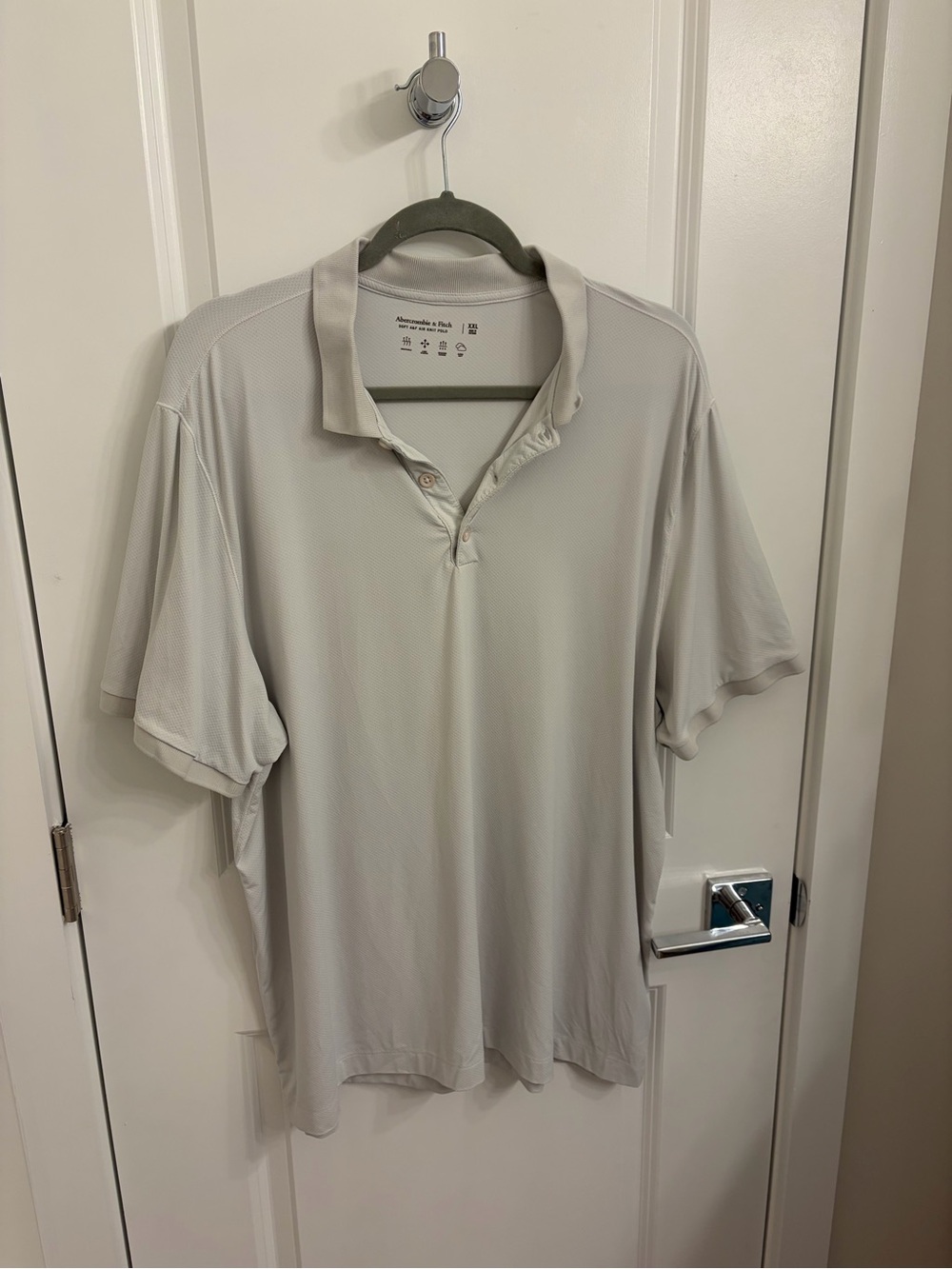 Abercrombie & Fitch Light Gray Men's Polo